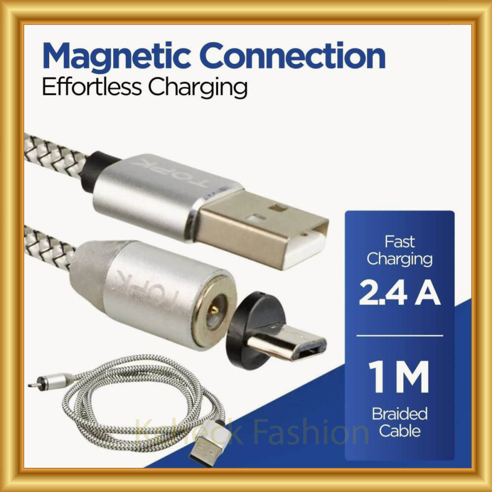 Kabel Charger Micro USB Magnetic 5V 2.4A -SP474