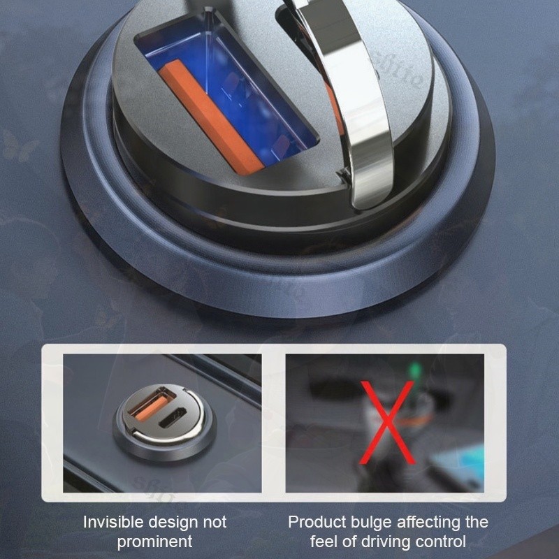 100W Casan Mobil Super Cepat Pengisi Daya Cepat Charger Usb Mobil Casan Hp Buat Di Dalam Mobil Mobil