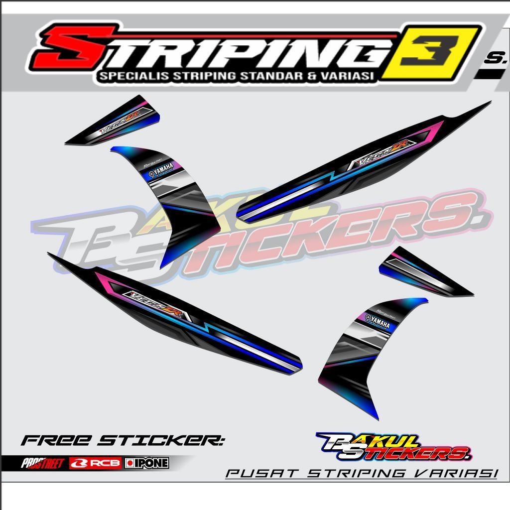 Striping Variasi Yamaha Vega Zr / Sticker List Variasi Motor Yamaha Vega Zr