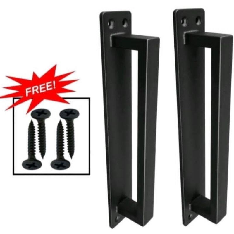 Gagang Pintu Besi Holo / Handle Pintu Holo Besi Finishing Cat Oven 2x2 cm