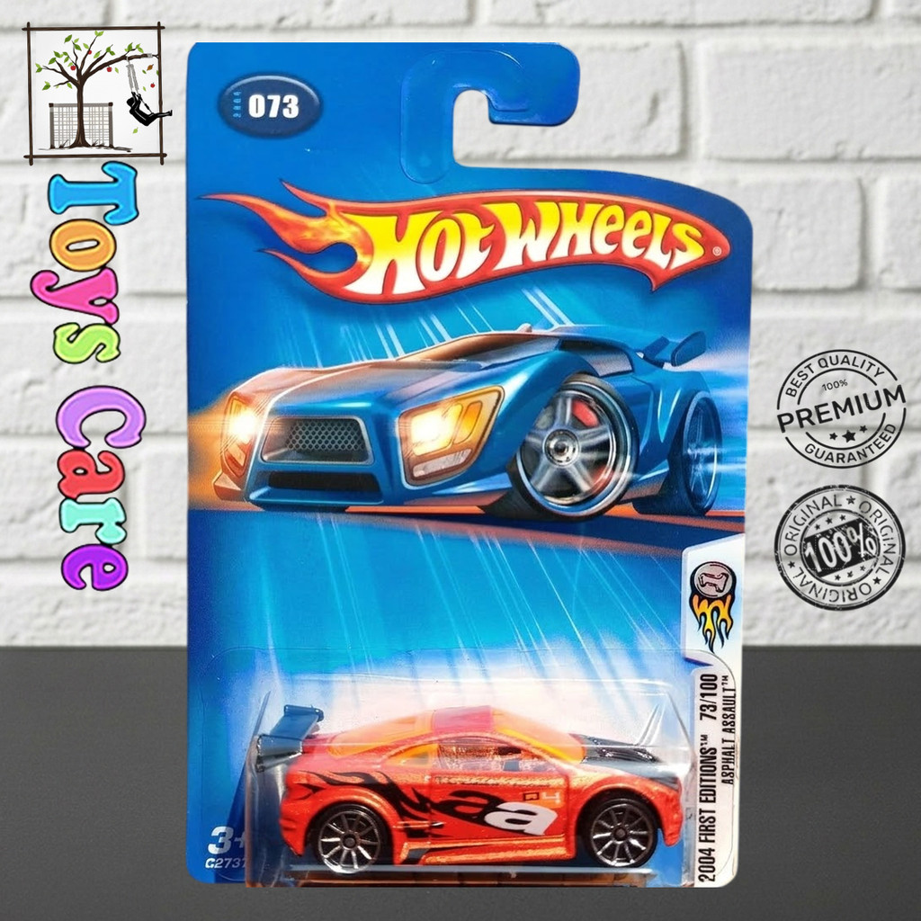 Hot Wheels Asphalt Assault Orange Sport Car