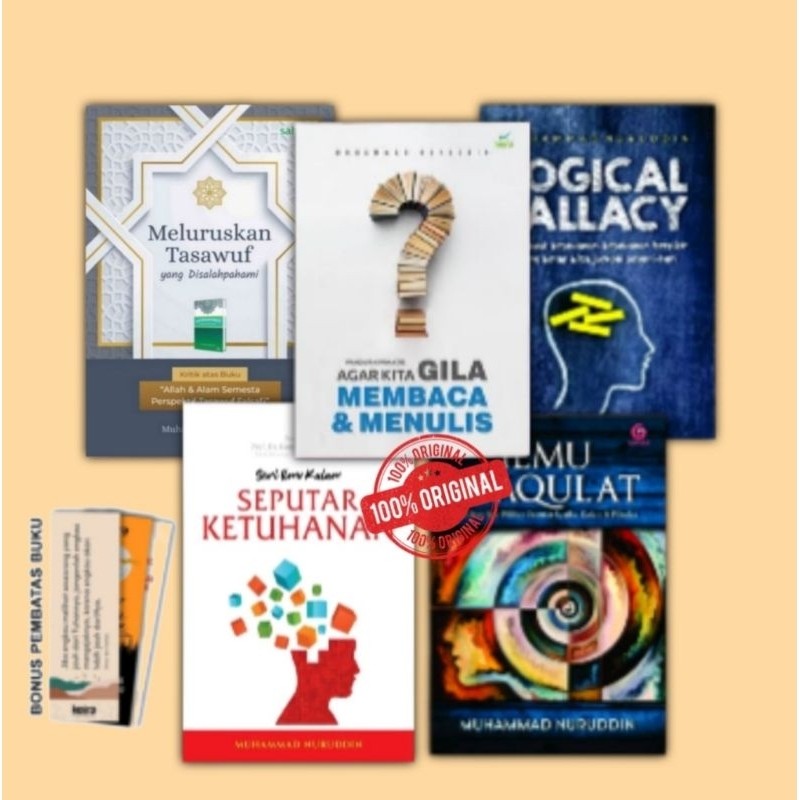 paket hemat 5 Buku Muhammad Nuruddin ilmu Maqulat | Logical Fallacy | Seputar Ketuhanan | Meluruskan