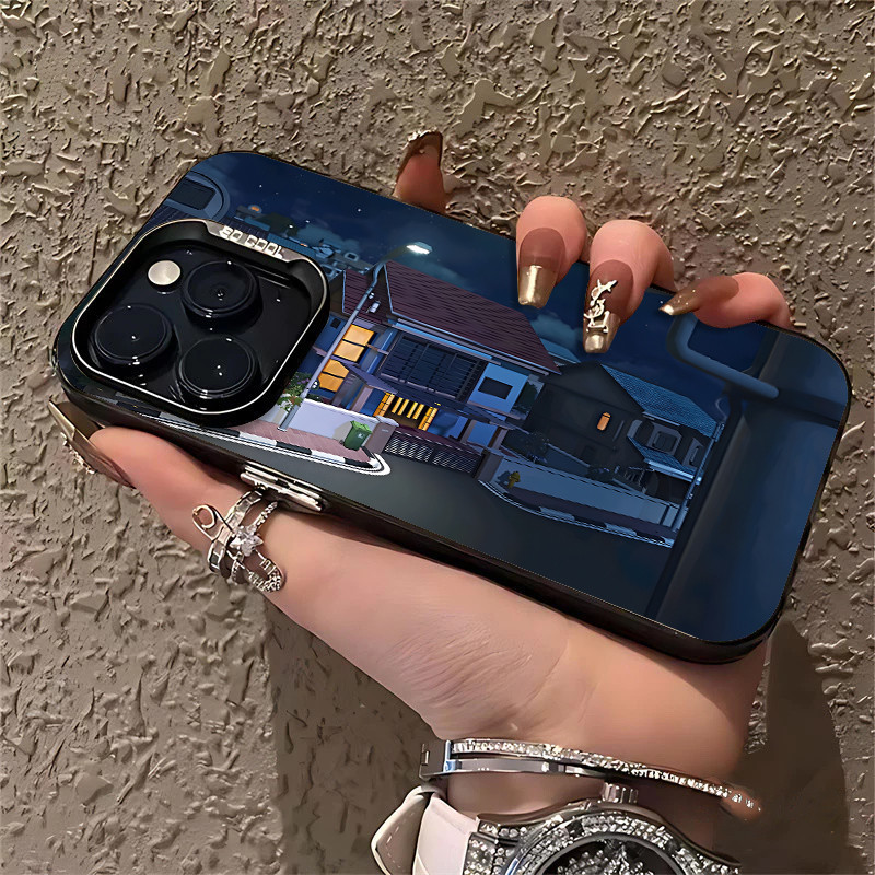 Casing Soft Case Gedung Di Malam Hari Dengan Lampu Jalan Untuk Samsung A02-A05 A10-A15 A20-A24 A30 A
