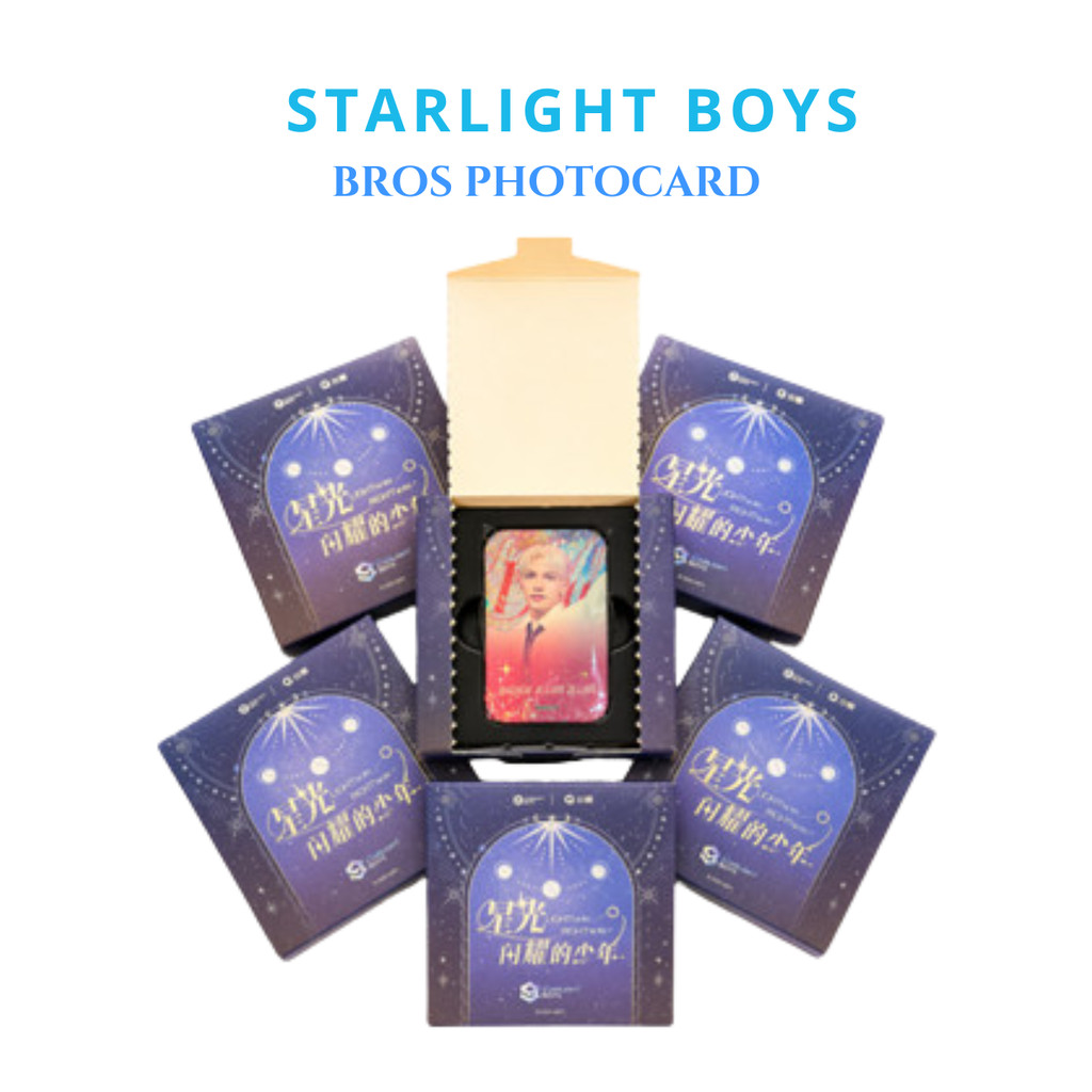 Starlight Karakter Pin Starlight Boys Photocard Bros Kpop Card Random Pack Hologram Koleksi