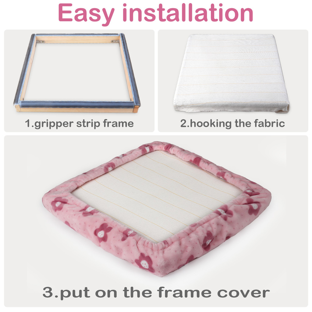 Rug Hooking Gripper Hoop for Tufting Frame Embroidery Frame Rug Fabric Cross Stit Carpet Fabric Hook