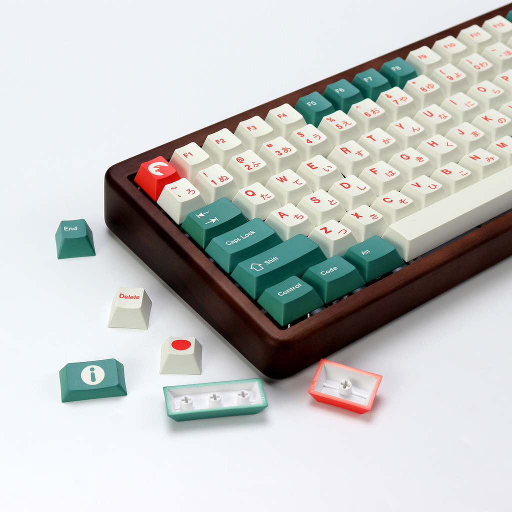 KBy Clone Retro GMK Kaiju Keycap Japanese PBT Cherry Profile ISO Keycaps Custom For 60 aula F87 Pro 