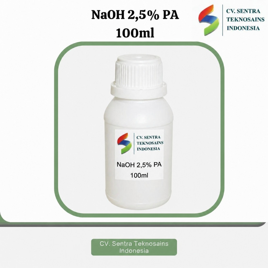 NaOH 2,5% PA 100ml (Sodium Hydroxide Pro Analysis)