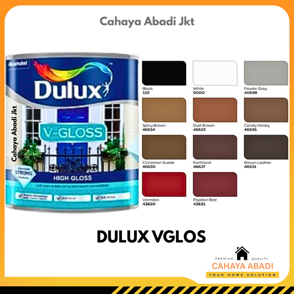 CAT MINYAK KAYU DAN BESI DULUX VGLOSS