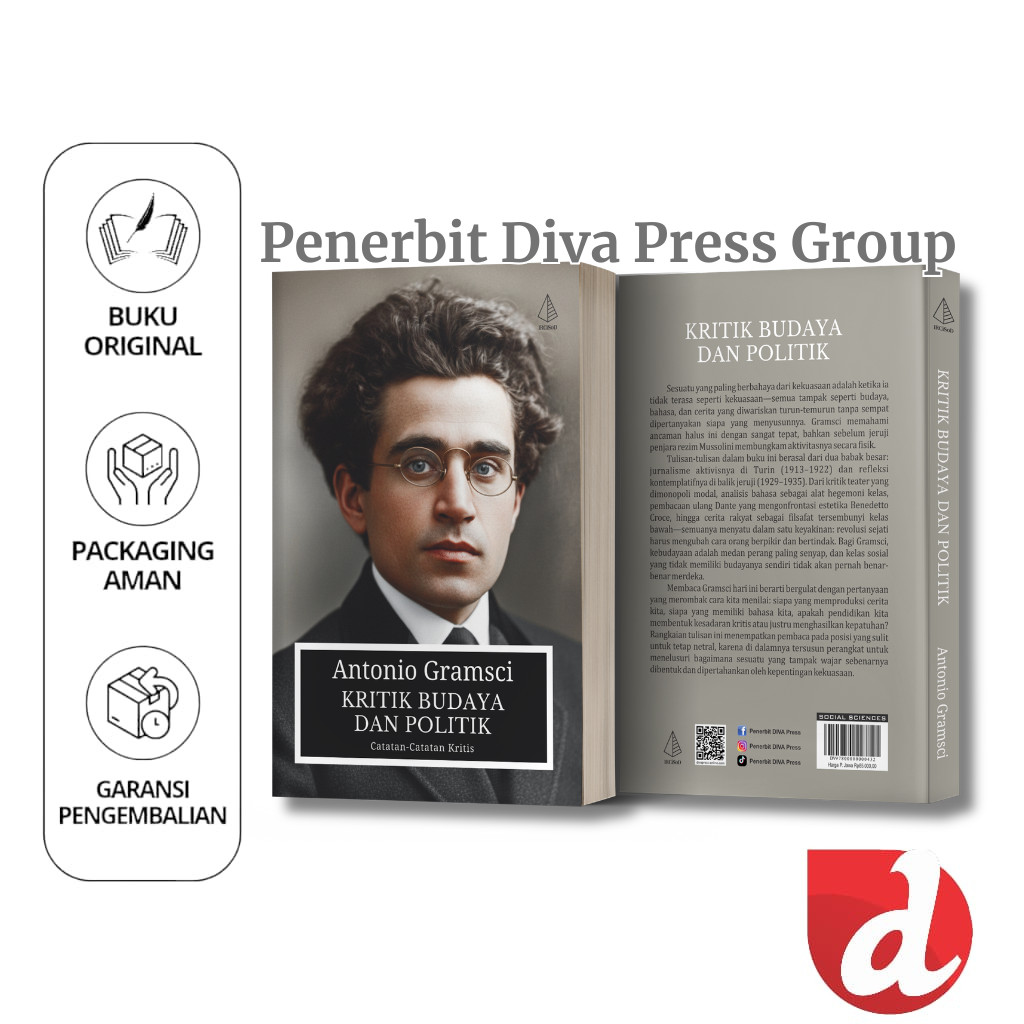 Buku Kritik Budaya dan Politik: Catatan-Catatan Kritis - Antonio Gramsci - IRCiSoD- DIVA Press
