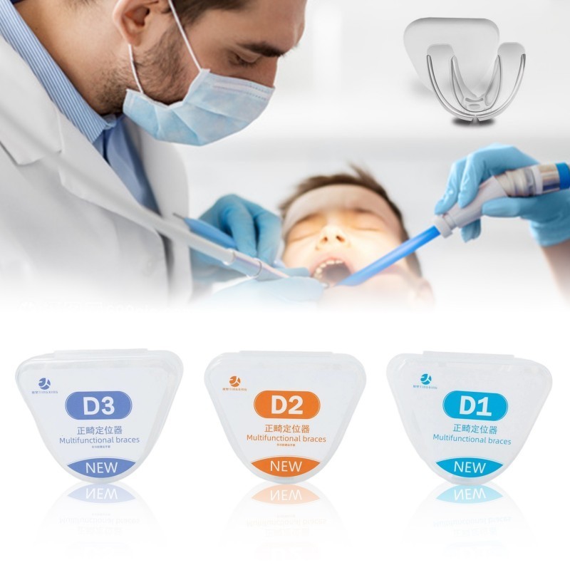 3Pcs/Set Behel Gigi Transparan Tak Terlihat / Behel Kawat Gigi Transparan / Allignment Orthodentic R