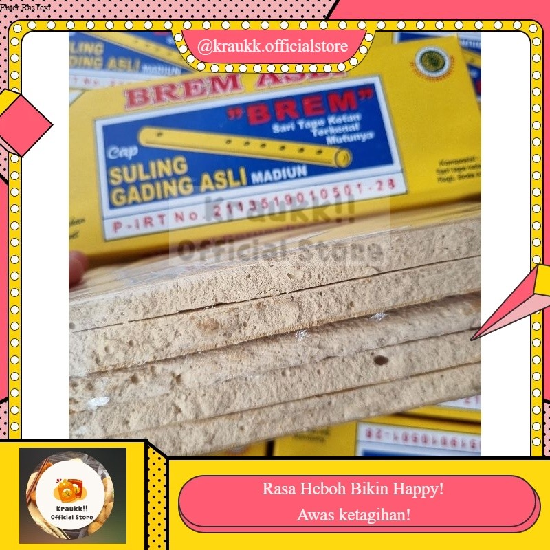 KRAUKK- Brem Suling Gading Asli Madiun Original Isi 5 Pcs