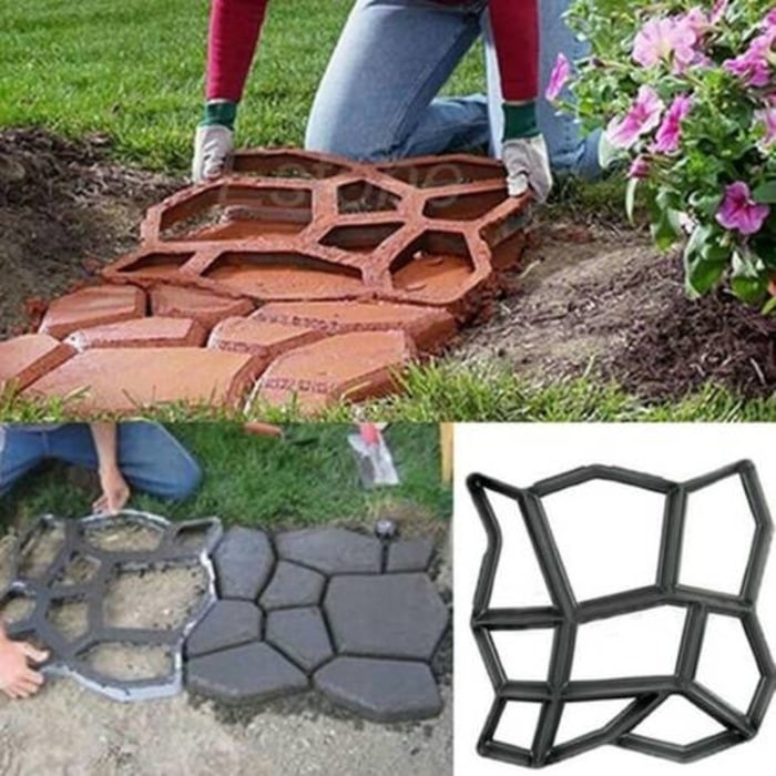 Cetakan Semen Batu Mold Semen Jalan Paving Block Conblock Taman Garden