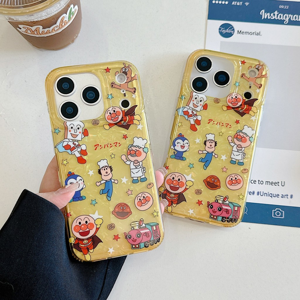 Cute Cartoon Anpanman Little Train Shell IMD Phone Case, Slim Shockproof Full Wrap Cover for iPhone 