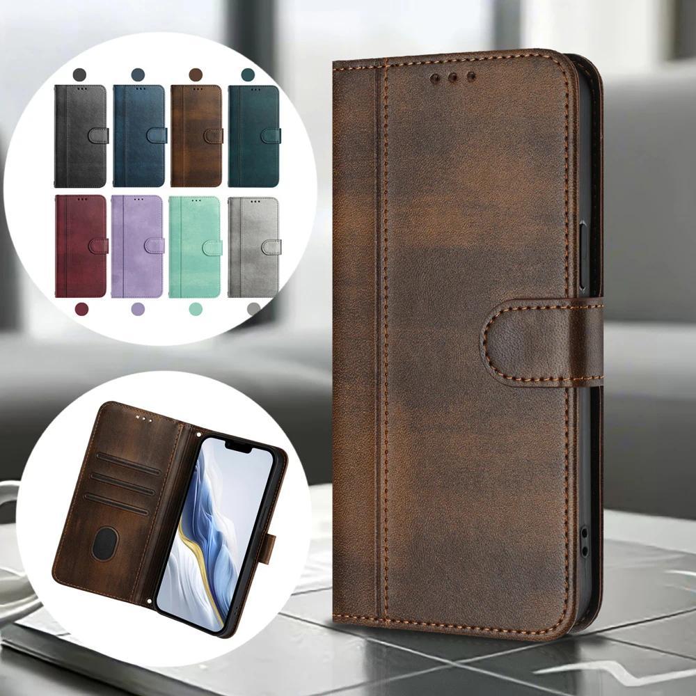 Wallet With Card Slot Kickstand Magnetic Flip Leather Case For Oukitel C58 Pro C57 C57S C53 C50 C51 