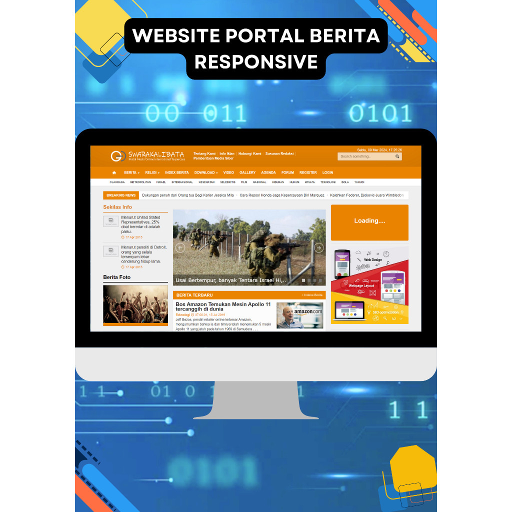 Website Portal Berita Responsive Desain Keren
