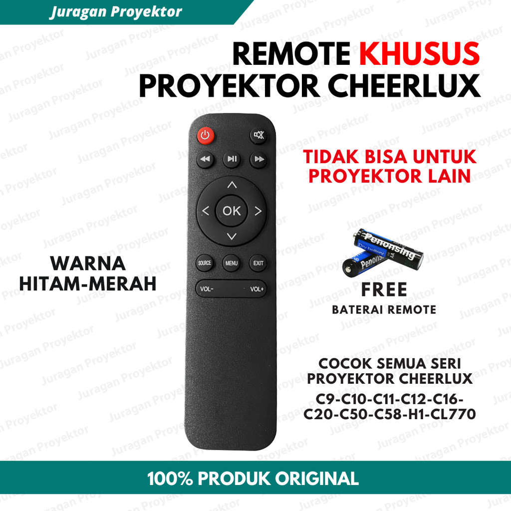 Remote Proyektor Cheerlux Untuk Semua Varian Cheerlux