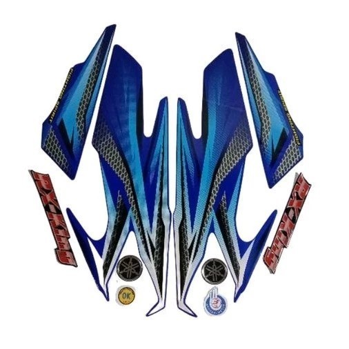 STRIPING STIKER STIKER STRIPING RX KING BIRU 2005 STRIPING RX KING BOK AKI RX KING BIRU TEPONG AKI C