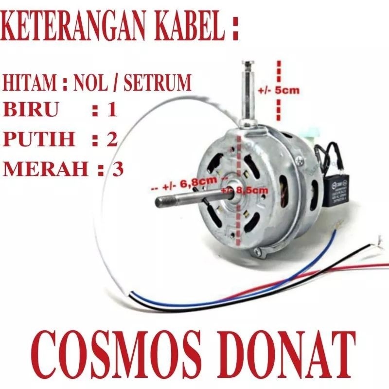 Dinamo Kipas Angin Cosmos Donat 16ins Original