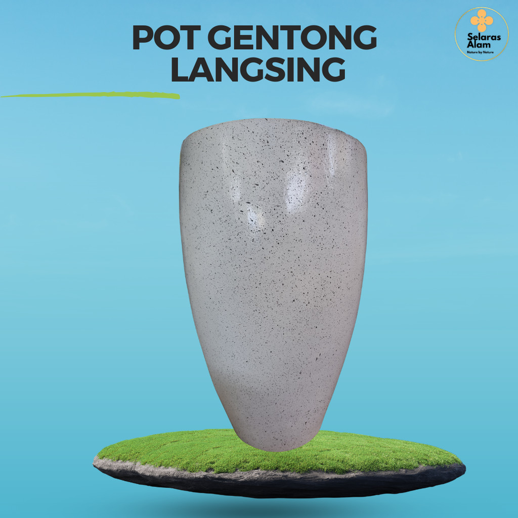 POT GENTONG LANGSING SEMEN – POT TANAMAN BETON MOTIF GRANIT ELEGAN |