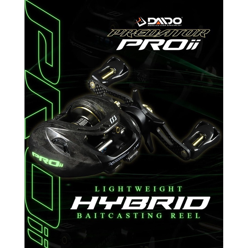 REEL DAIDO PREDATOR PRO GEN II 200SW-L BC BAITCASTING