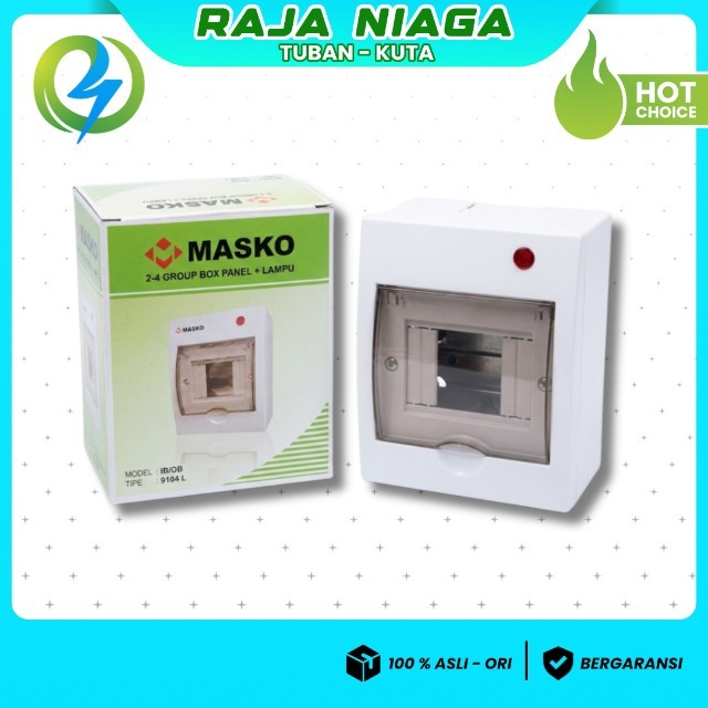 Box MCB Masko 4 Group IB OB Box Panel Listrik Indoor Outdoor 4 Modul Tahan Panas Kuat Standar PLN