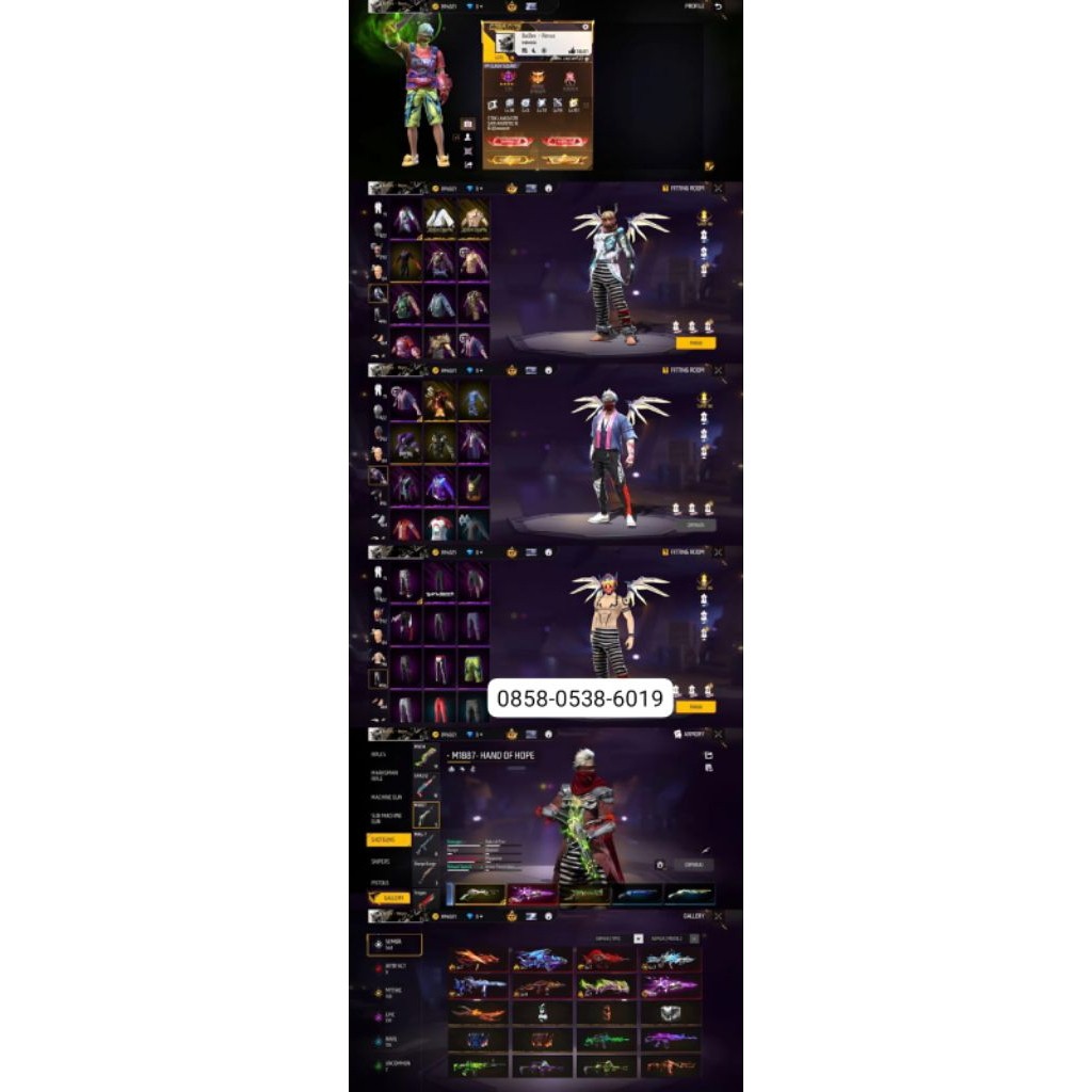 Cod akun fire free sultan terbaru mumer