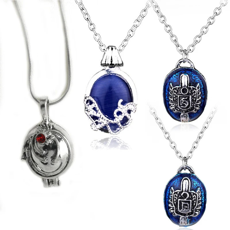 Kalung The Vampire Diaries Elena Gilbert untuk Wanita, Kalung Menawan Bertema Film Katherine Klaus F