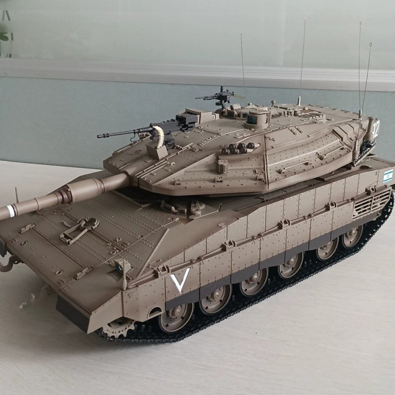 2024 New Tank Remote Control Henglong 3958 Israel Merkava Mk Iv Main Battle Model 1/16 Metal Tracks 