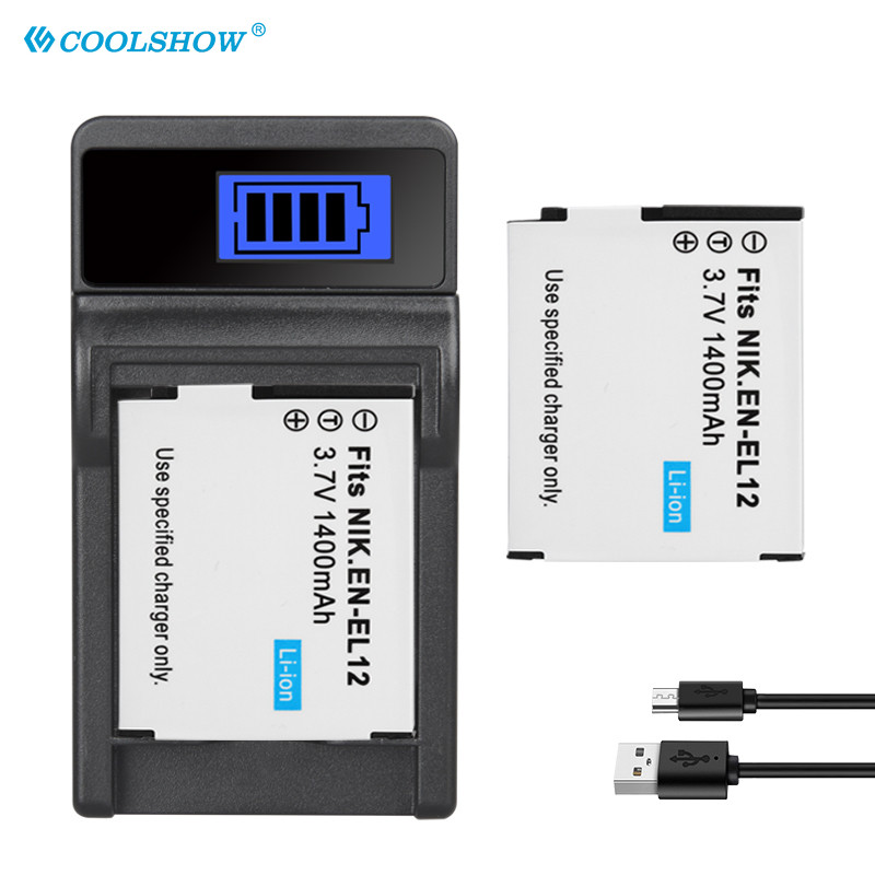 1400mAh Battery ENEL12 for Nikon CoolPix S610 610c S630 S710 S1000pj P300 310 S6200 S6300 S9400 S950