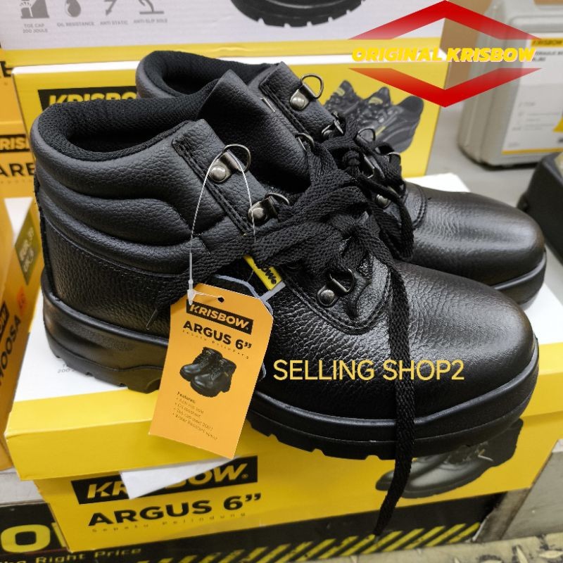 Sepatu Safety Krisbow ARGUS 6" || Safety Shoes Krisbow ARGUS 6" || Sepatu Safety ARGUS pengganti Arr