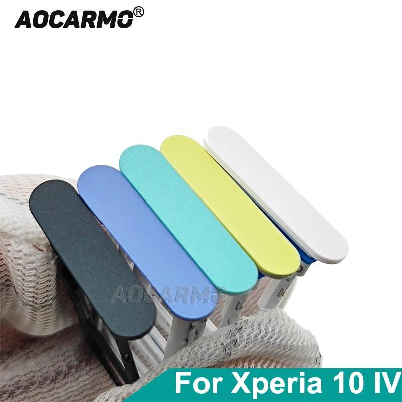 Aorcarmo For Sony Xperia 10 IV XQ-CC72 CC54 CC44 Single Dual Memory MicroSD Card Holder Reader SIM T
