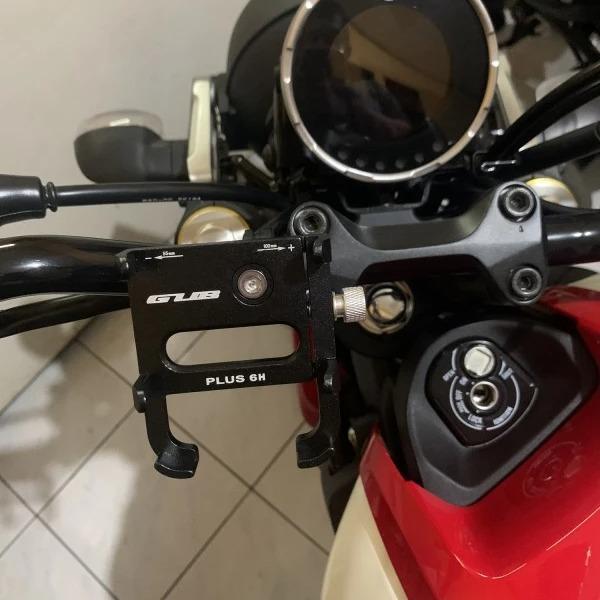 Phone Holder GUB PLUS 6 Original - Holder HP Motor Holder HP Sepeda Aluminium Black Motorcycle - Hol