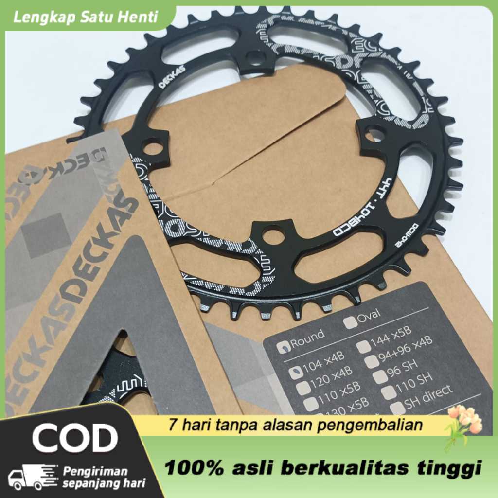 Chainring DECKAS 44T 104bcd Alloy Chainring BMX Race