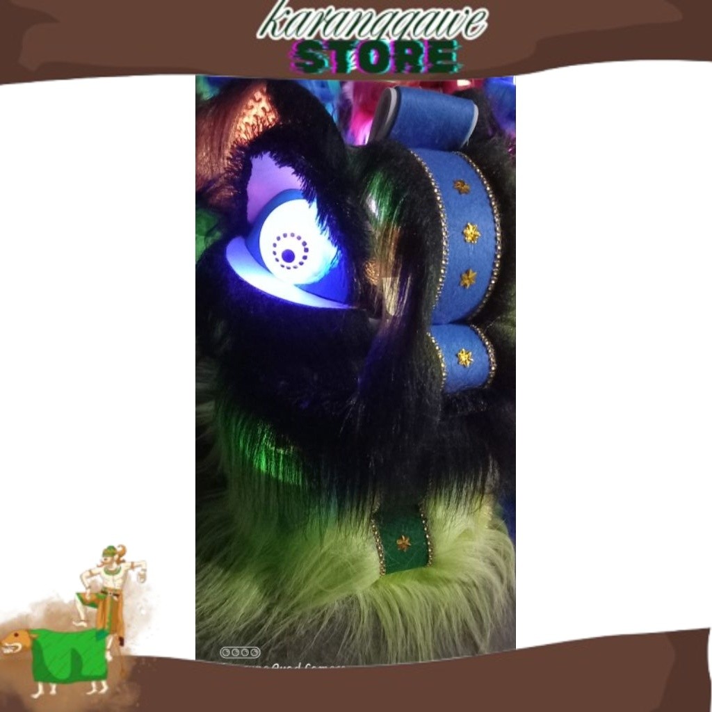 VIRALIN Barongsai Anak mata kedip2 Mainan barongsai anak Mata menyala NEW