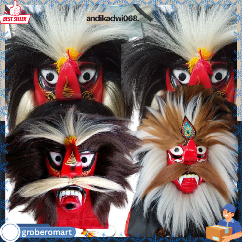 NEW [MURAH] BUJANG GANONG/GANONGAN ALUS BAGUS SEDANG / topeng bujang ganong topeng ganongan anak mur