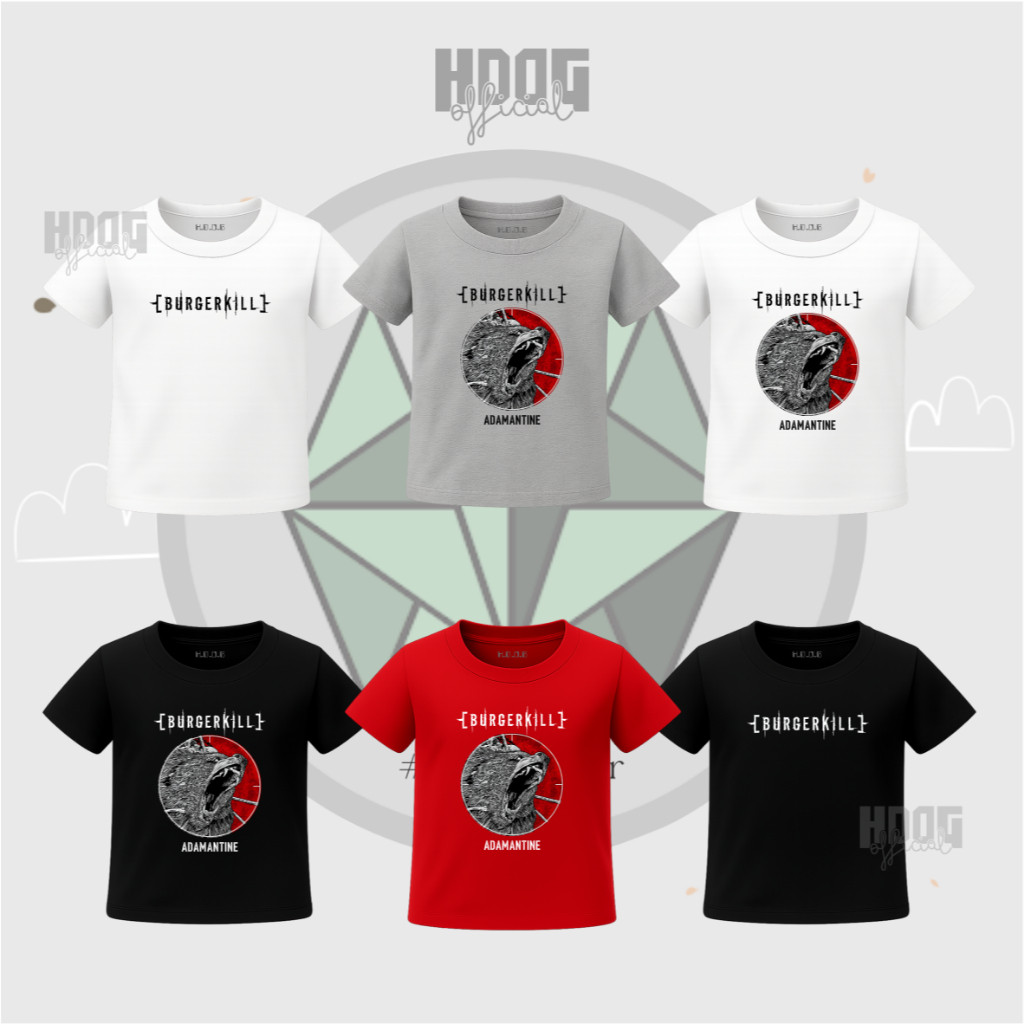 Kaos Bayi Burgerkill Adamantine | Tshirt Band Metal Lokal Anak Unisex - HDOG Official