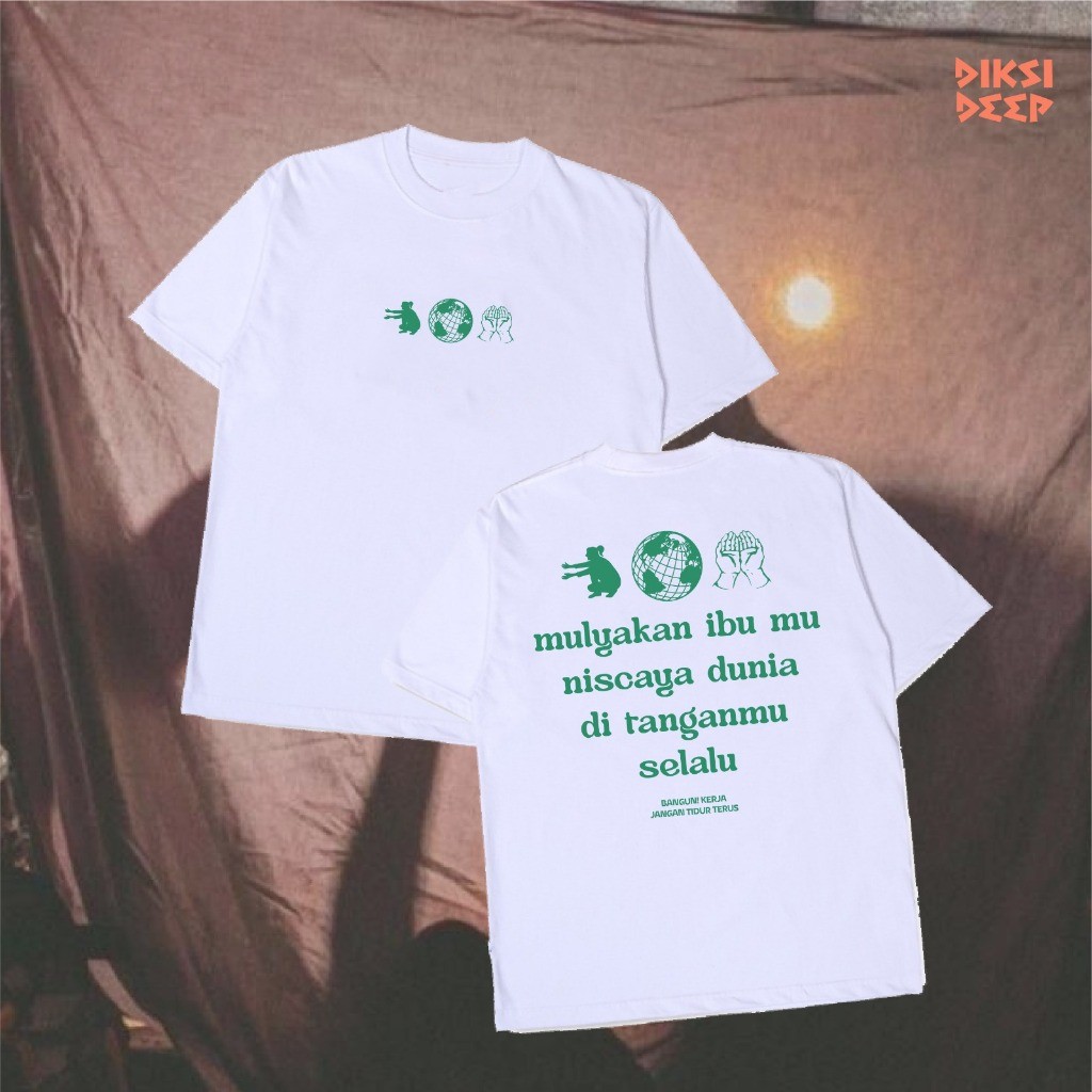 KAOS "MULYAKAN IBUMU" - 30s Lengan Pendek