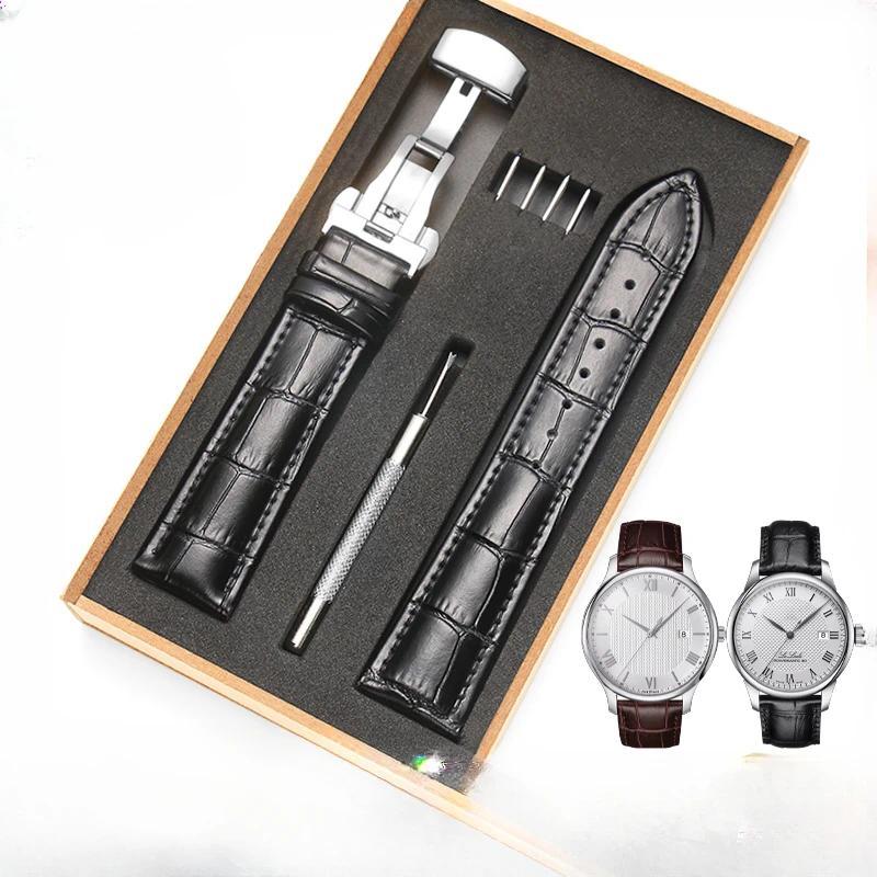 For Tissot Original Replace 1853 Le Locle T41 Watband T00407b Genuine Leather Starfish Junya T461 Ac