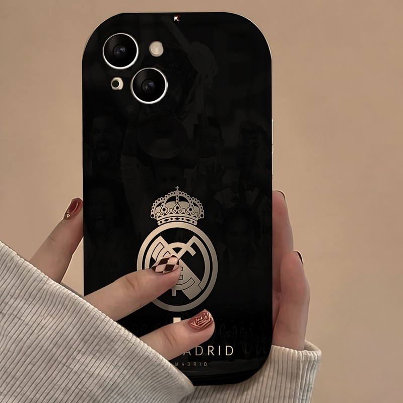 Casing iPhone Redmi Real Madrid Juara Liga Champions Untuk iPhone 16 15 14 13 12 11 Mini Pro E MAX U