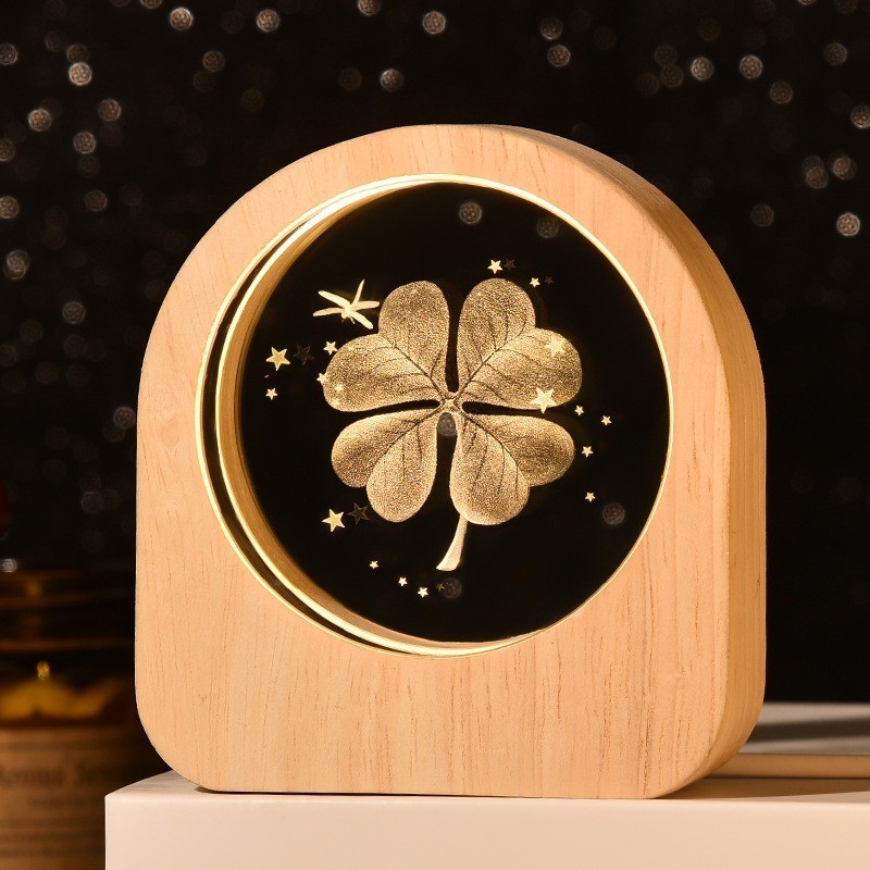 GOODLIFE Wooden Night Light 3D / Lampu Tidur Galaxy V2 / Lampu Galaxy / Lampu 3D Galaxy