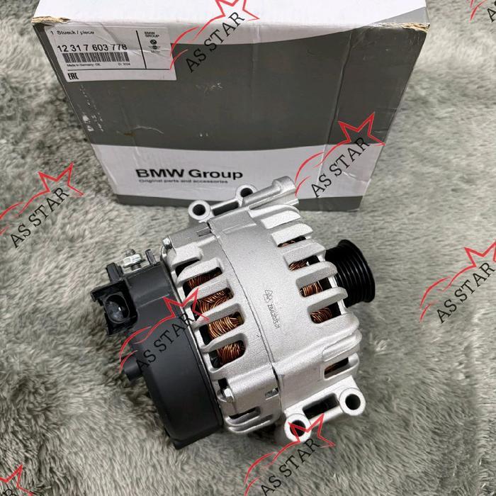 DINAMO ALTERNATOR BMW 14V 220A N54 F01 F02 X6 E71 E70 GENUINE GENERATOR 12317603778