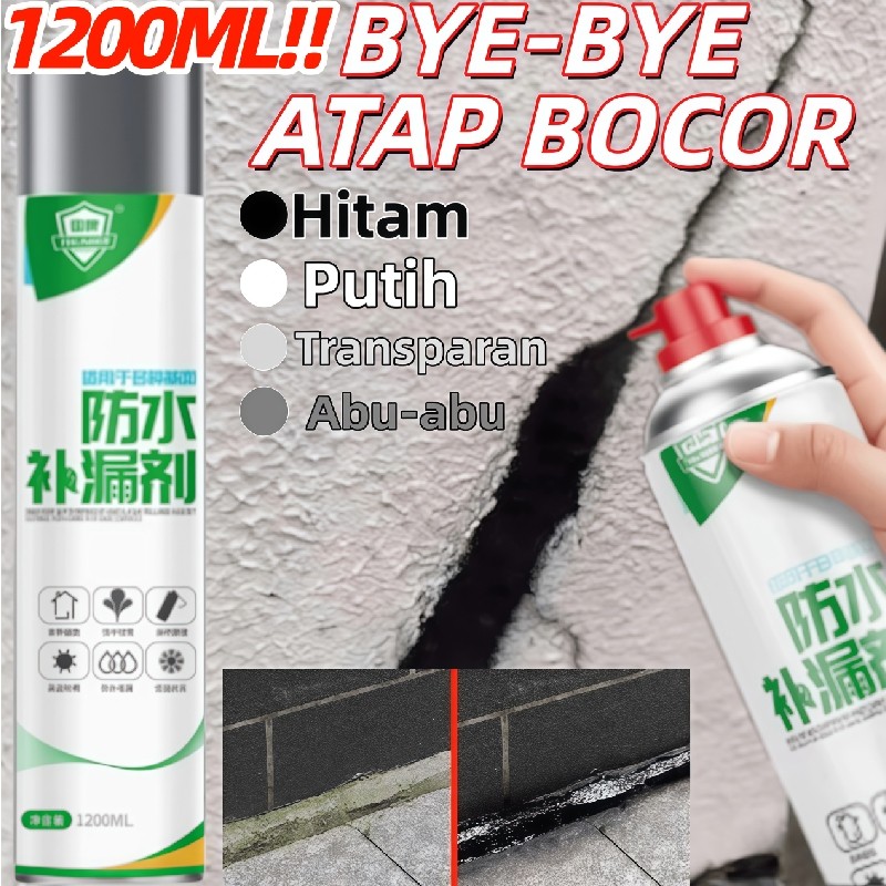 PROMO NEWW 1200ml PENAMBAL BOCOR ATAP SEMPROT aqua spray anti bocor waterproof cat tembok anti air w