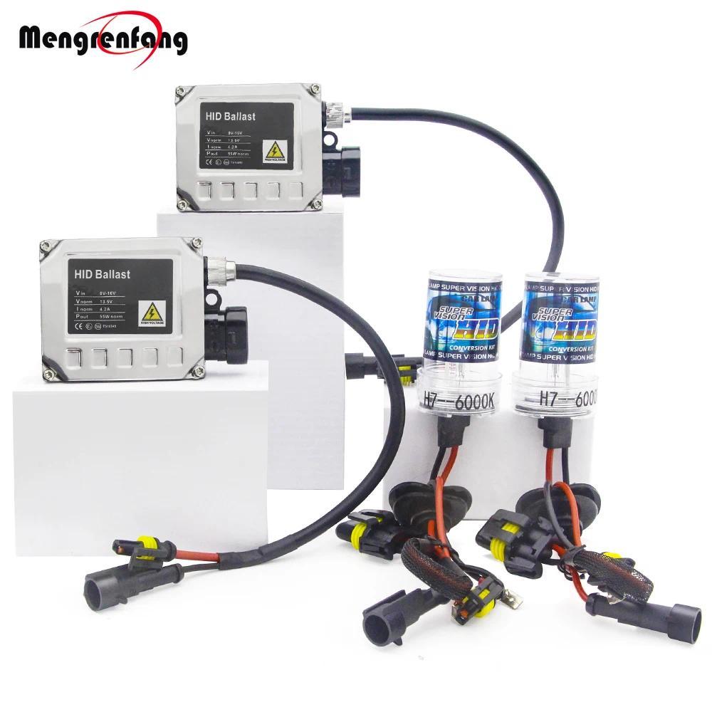 55W Xenon Light Ballast + Bulb Conversion HID Kit H1 H3 H7 H8 H9 H11 9005 HB3 9006 HB4 3000K10000K 1