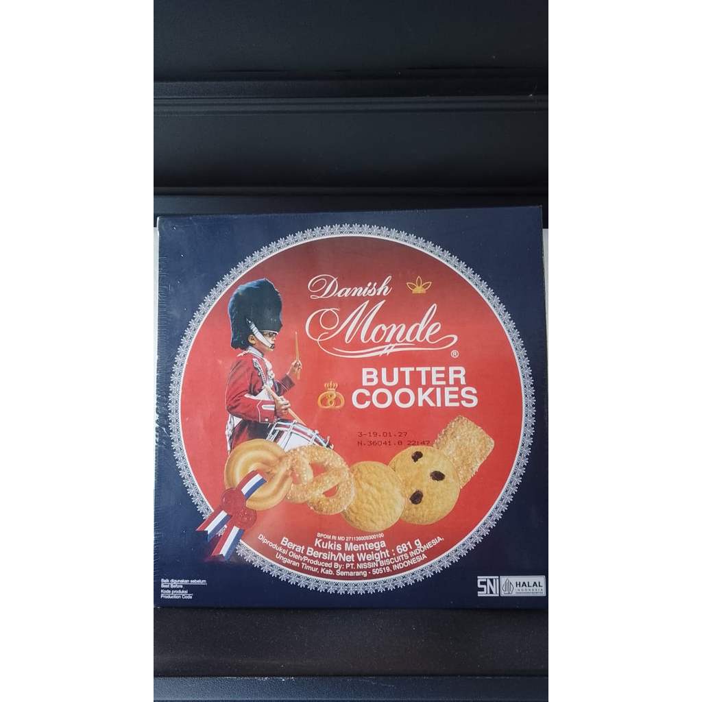 Monde Butter Cookies 681gr Kaleng Monde Butter Cookies