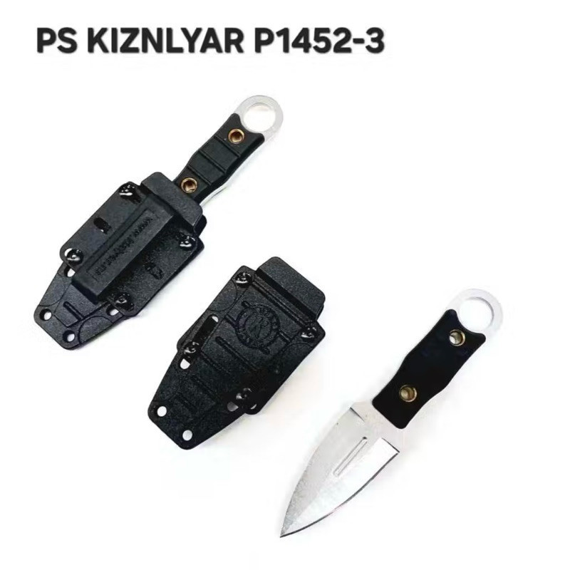 PISAU SURVIVAL / PISAU KIZNLYAR  TACTICAL BLADE HITAM EDC SURVIVAL KIT DK