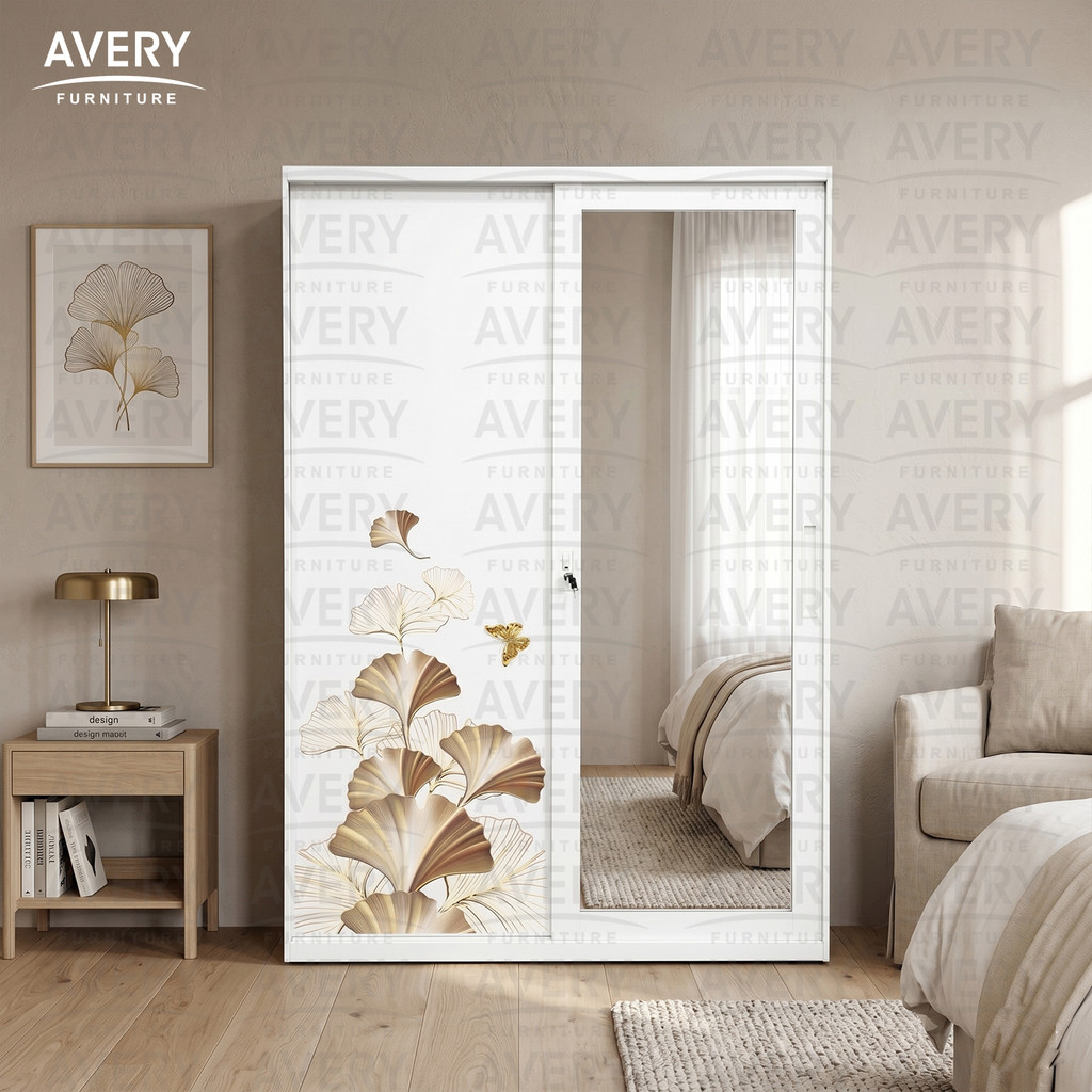 Avery - LXX-1200SL - Lemari Pakaian Besi 2 Pintu Sliding