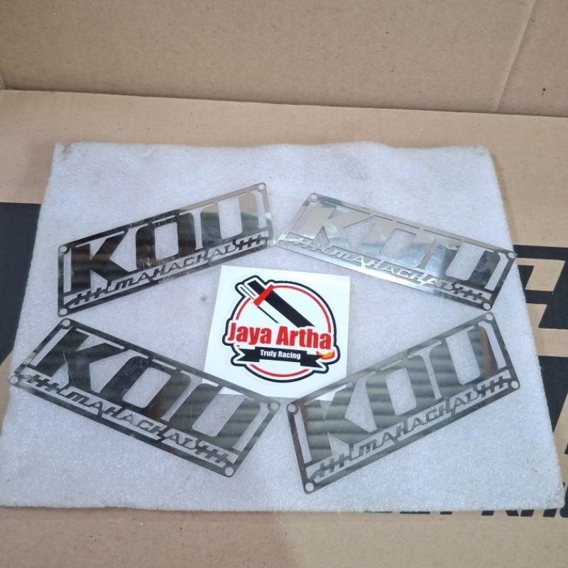 Emblem kou mahachai stainless by Jaya Artha Racing | emblem knalpot thailand kou mahachai emblem kou