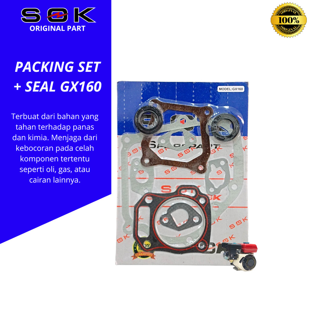 Paking gasket set GX160 + SEAL Paking set GX270 Gasket set GX160 paking kop GX160 GX200 + SEAL