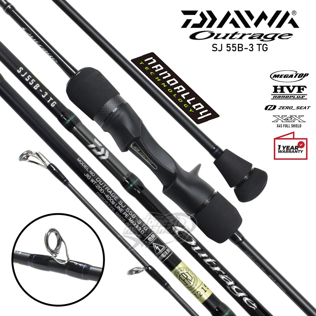 Joran DAIWA OUTRAGE SJ | PE#1.2 s/d PE#4.0 | 165 185cm | 1 Pieces | OH BC | SlowJigging ~IMStore