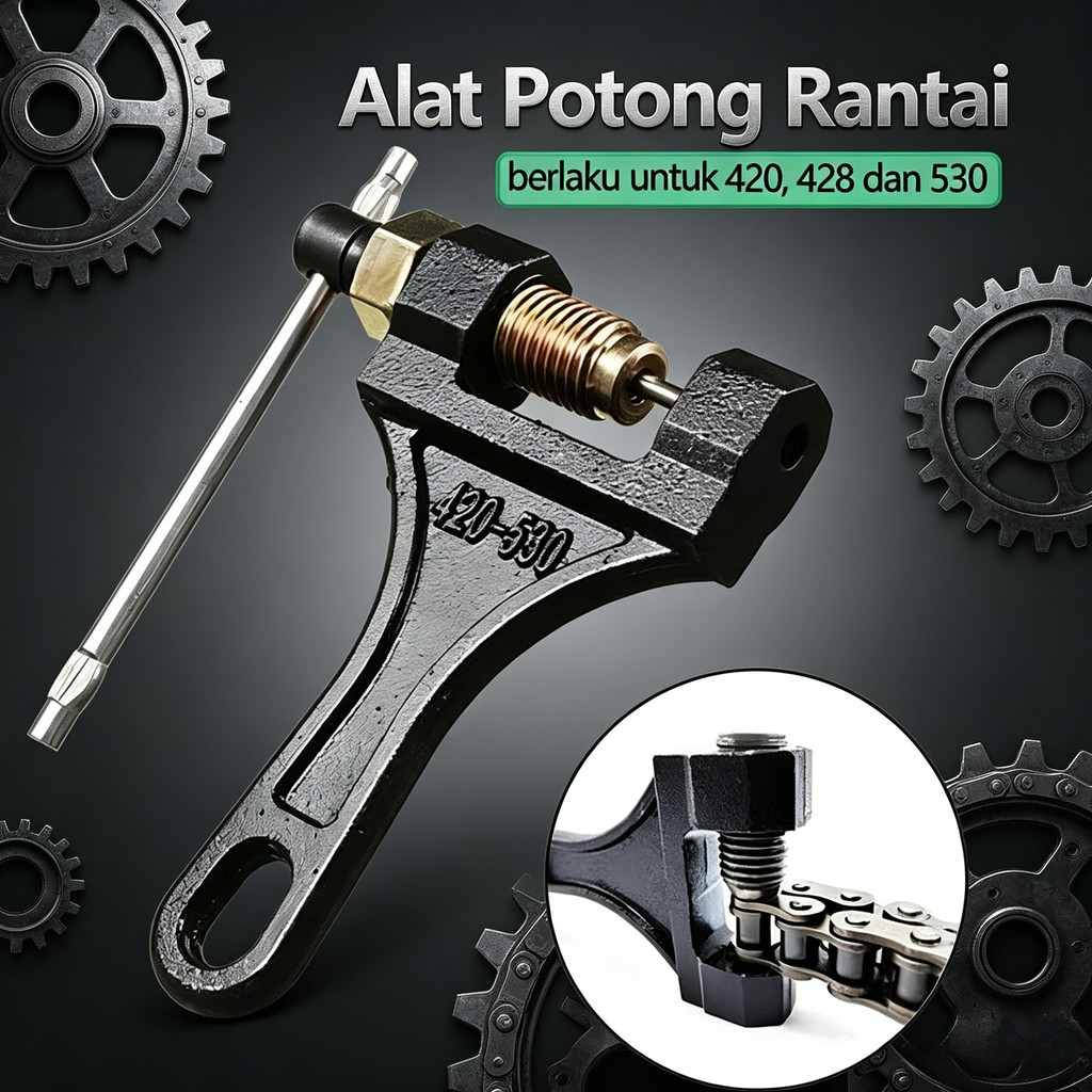 Alat Pemotong Rantai Sepeda Motor 420-530 Alat Perbaiki Rantai Kendaraan